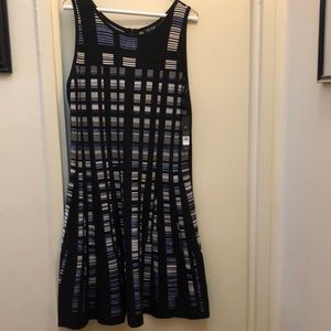 NWT Nic + Zoe blue white and black dress